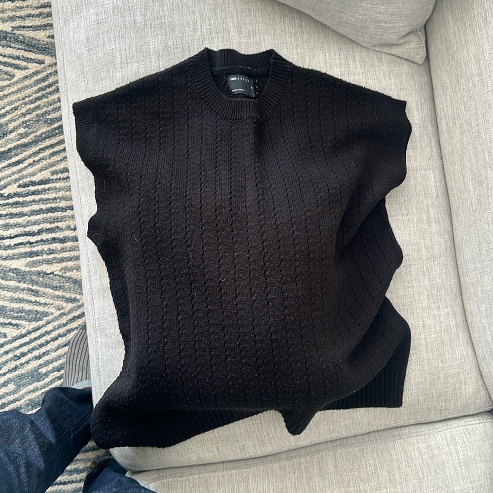 Black asos vest